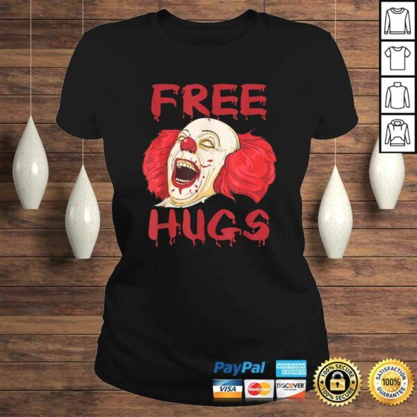 Free Hugs Halloween Evil Killer Scary Clown Horror Shirt