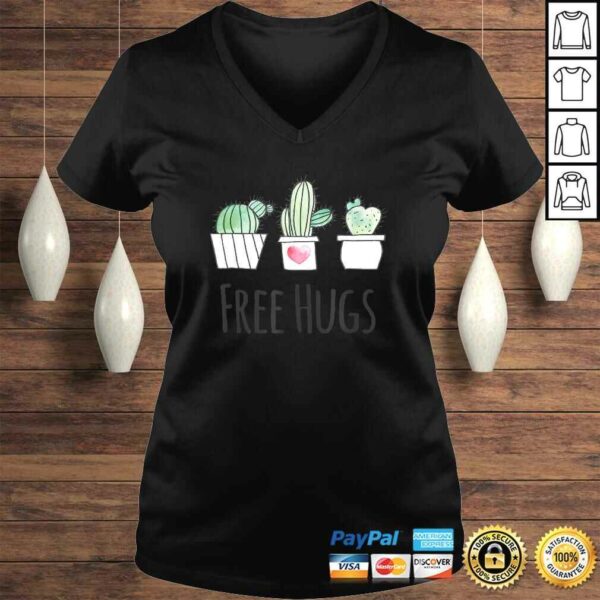 Free Hugs Shirt Gardeners Gift Plant Lovers Succulent Cactus Tee T-Shirt