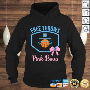Free throws or Pink Bows gender reveal designs T-shirt 3 Free throws or Pink Bows gender reveal designs T shirt 4