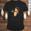French Baguette Holding A French Flag And Wine Glass Tee Shirt