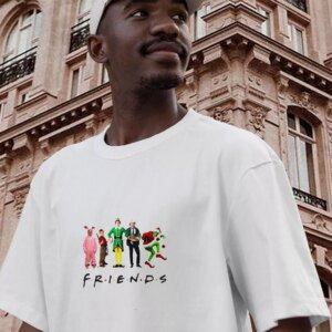 Friends Christmas Movie Watching Funny Christmas T Shirt 2 Friends Christmas Movie Watching Funny Christmas T Shirt 3