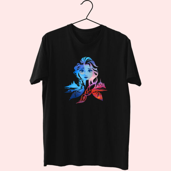 Frozen Elsa Two Tone Gradient Essentials T Shirt