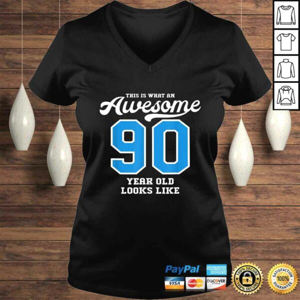 Funny 90th Birthday Gift Awesome 90 Year Old T-shirt