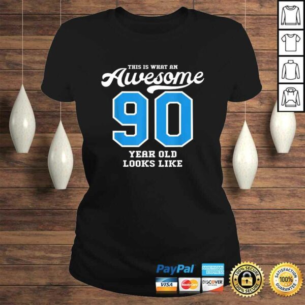 Funny 90th Birthday Gift Awesome 90 Year Old T-shirt