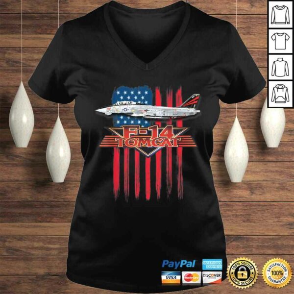 Funny A Patriotic Navy F-14 Tomcat and the American flag. Shirt