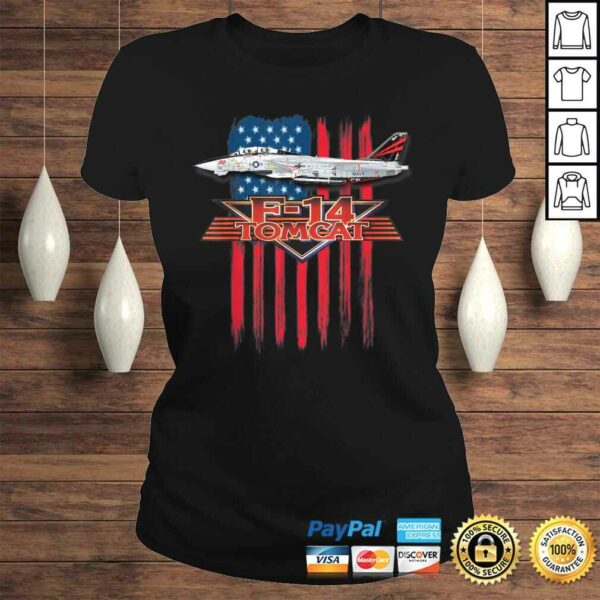 Funny A Patriotic Navy F-14 Tomcat and the American flag. Shirt