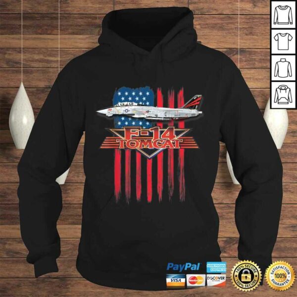 Funny A Patriotic Navy F-14 Tomcat and the American flag. Shirt