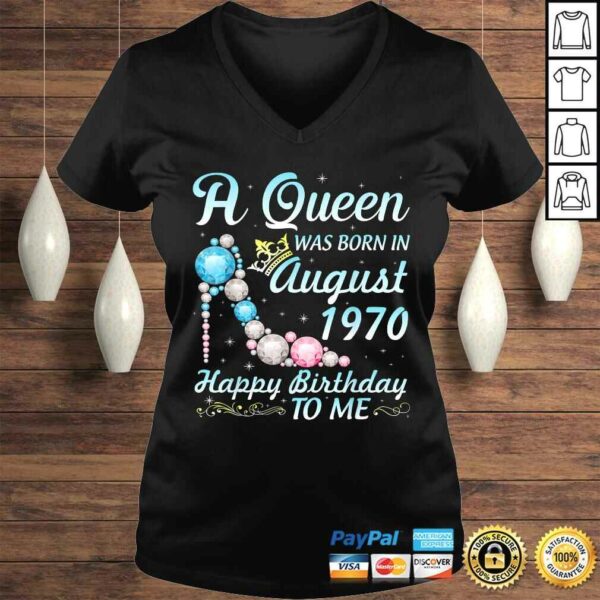 Funny A Queen Was Born In August 1970 Happy Birthday 50 Yrs To Me TShirt Gift