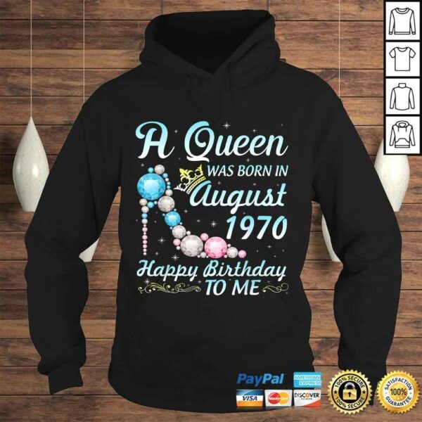 Funny A Queen Was Born In August 1970 Happy Birthday 50 Yrs To Me TShirt Gift