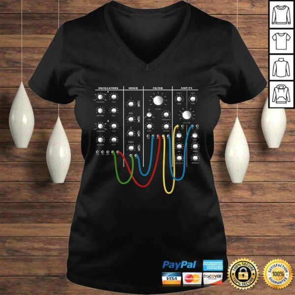 Funny Analog Modular Synthesizer Panel Electronic Musician Gift TShirt