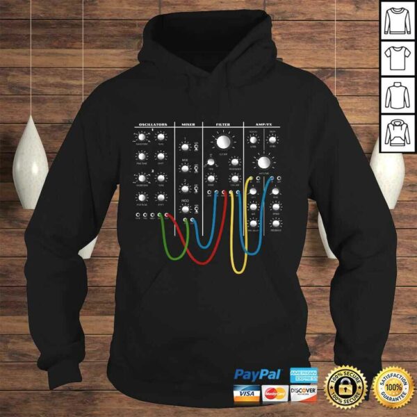 Funny Analog Modular Synthesizer Panel Electronic Musician Gift TShirt