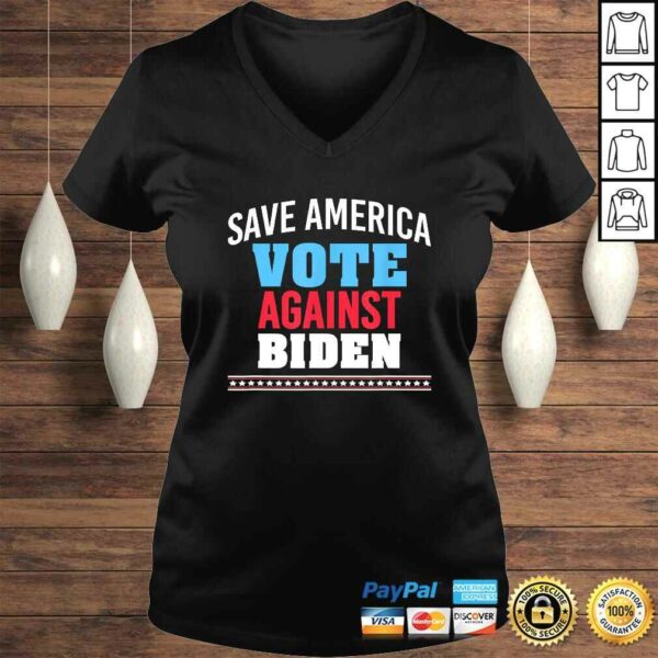 Funny Anti Joe Biden, Save America Vote Against Joe Biden V-Neck T-Shirt