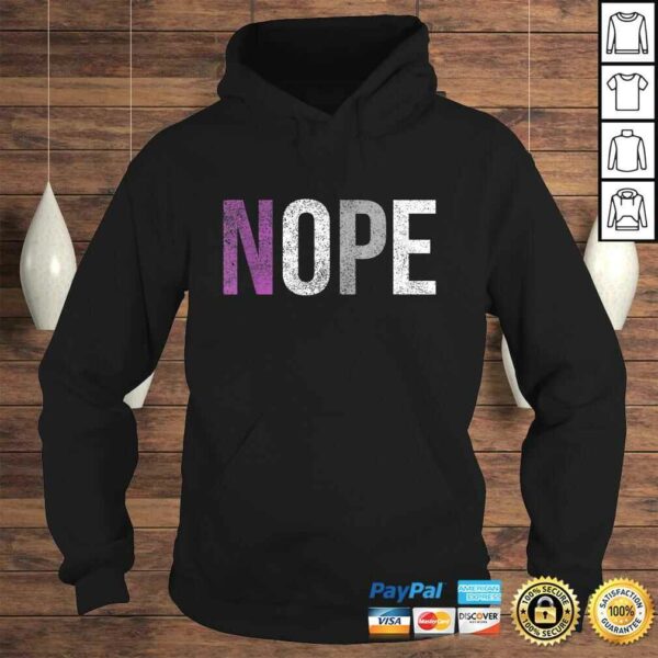 Funny Asexual Nope Ace Pride Shirt