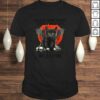 Funny BATCAT SKULL SALEM SANCTUARY FOR WAYWARD CATS Tee Shirt