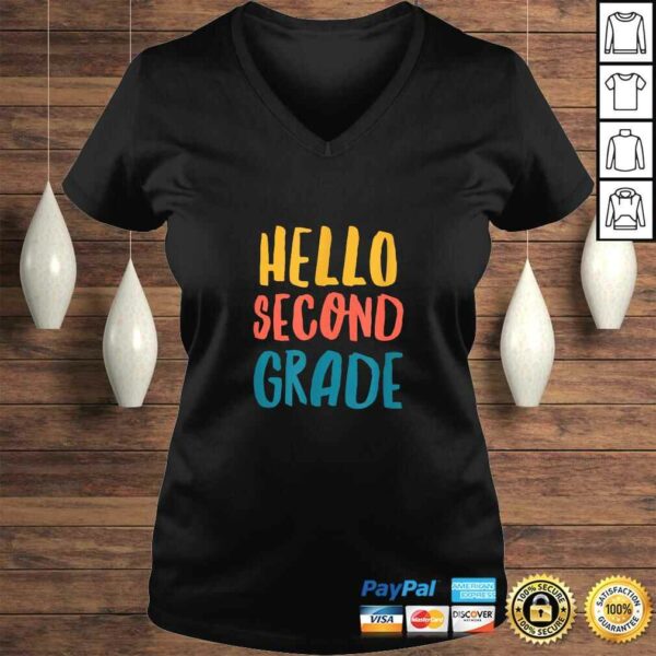 Funny Back To School Shirt for 2nd Grader Kids Hello Second Grade TShirt Gift