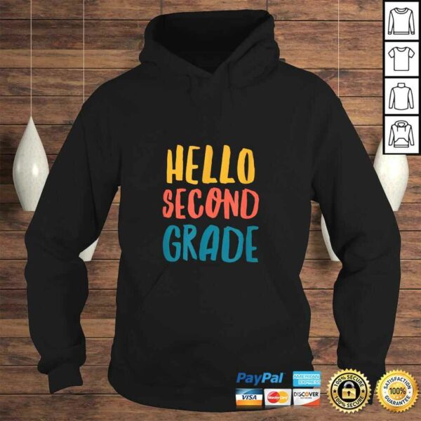 Funny Back To School Shirt for 2nd Grader Kids Hello Second Grade TShirt Gift