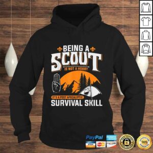 Funny Being A Scout Is Not A Hobby Boys Girls Scouts V Neck T Shirt 4