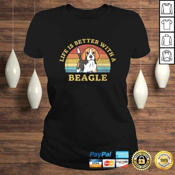 Funny Best Beagle Retro Vintage Dog Design Puppy Lover Gift TShirt