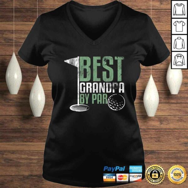 Funny Best Grandpa By Par Father’s Day Golf Grandad Golfing Gift TShirt