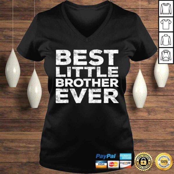 Funny Best Little Brother Ever Tee T-Shirt