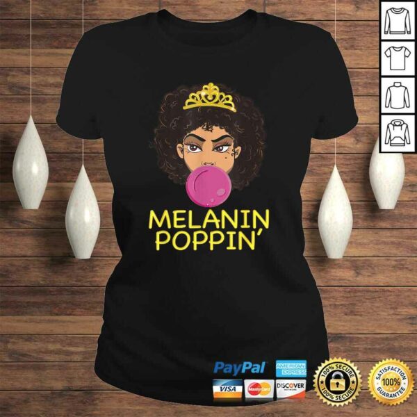 Funny Black Girl Magic Gift Bubblegum Melanin Poppin Diva Queen Gift Top