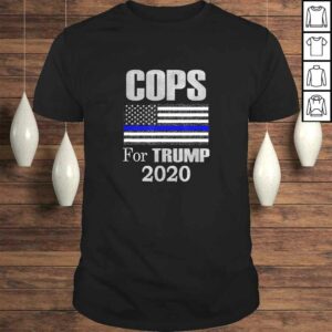 Funny Blue Line Supporters Police USA Flag – Cops For Trump 2020 Tee T-Shirt Funny Blue Line Supporters Police USA Flag – Cops For Trump 2020 Tee T-Shirt