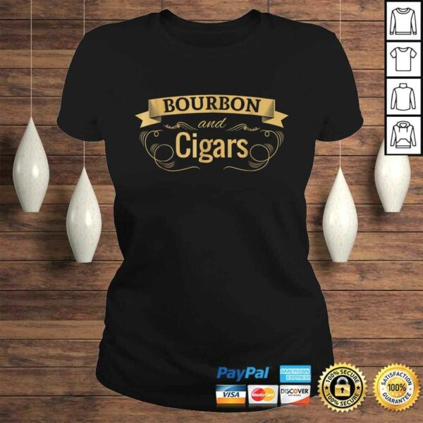 Funny Bourbon Cigar Lover Smoking Shirt Men Grandpa