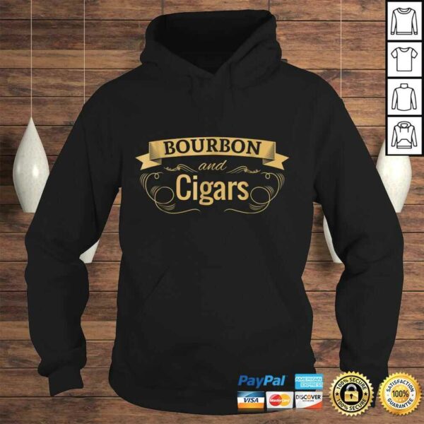 Funny Bourbon Cigar Lover Smoking Shirt Men Grandpa