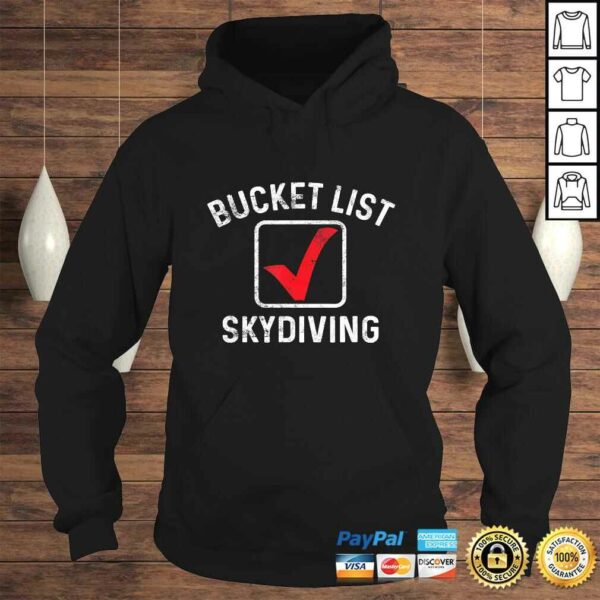 Funny Bucket List Skydiving Sky Diver Extreme Jumping Parachuting V-Neck T-Shirt