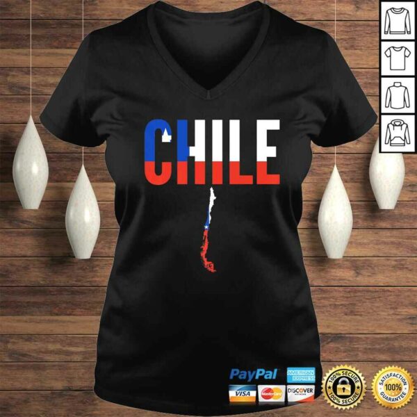 Funny Chilean Gift – Chile Country Map Flag Shirt