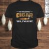 Funny Cigar Smoking Shirt Men Gifts for Cigar Lovers TShirt Gift