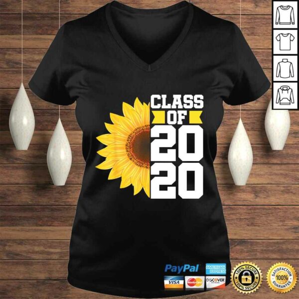 Funny Class of 2020 High School Graduation Senior Sunflower Shirt