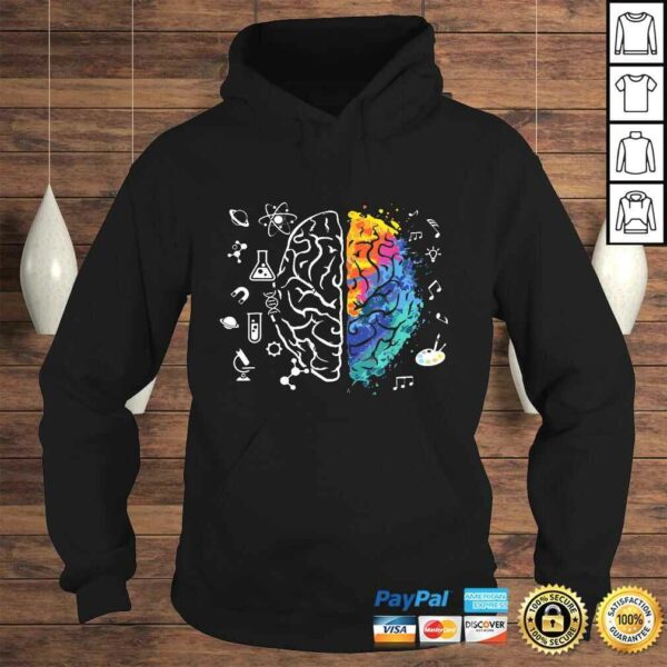 Funny Colorful Brain Science And ArShirt