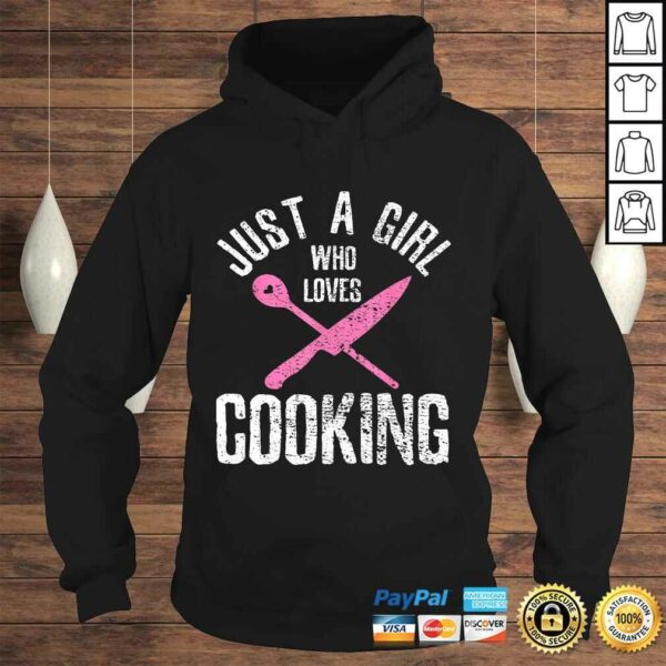 Funny Cook Just A Girl Who Loves Cooking Chef Vintage TShirt