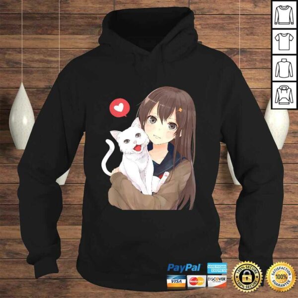 Funny Cute Anime Girl and Kitty CaTee Shirt