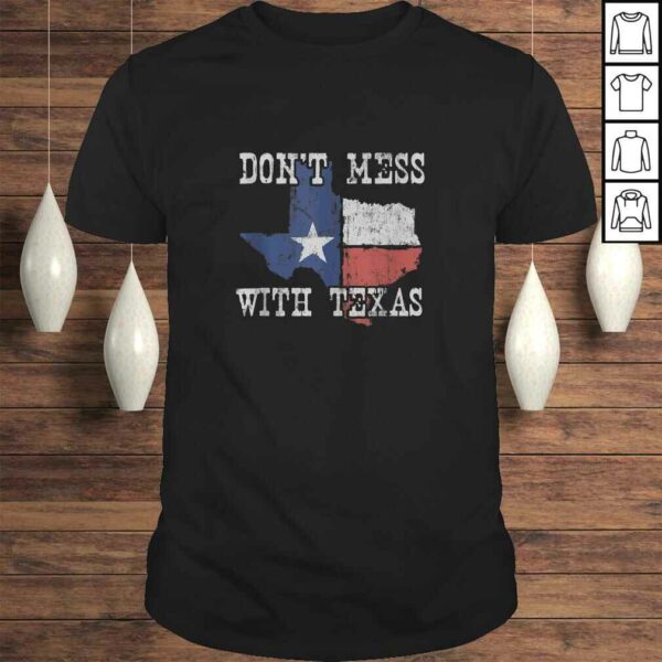 Funny Don’t Mess With Vintage Texas Longhorn Lone Star State Tee T-Shirt