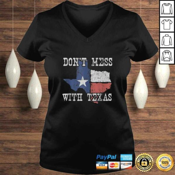 Funny Don’t Mess With Vintage Texas Longhorn Lone Star State Tee T-Shirt