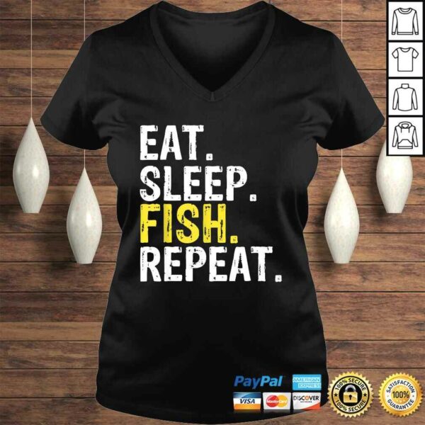 Funny Eat Sleep Fish Repeat Shirt