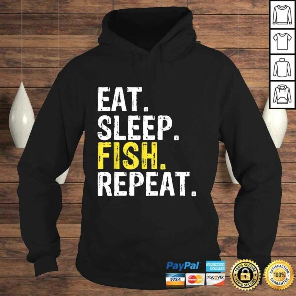 Funny Eat Sleep Fish Repeat Shirt