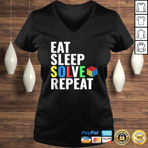 Funny Eat Sleep Solve Repeat Rubik TShirt