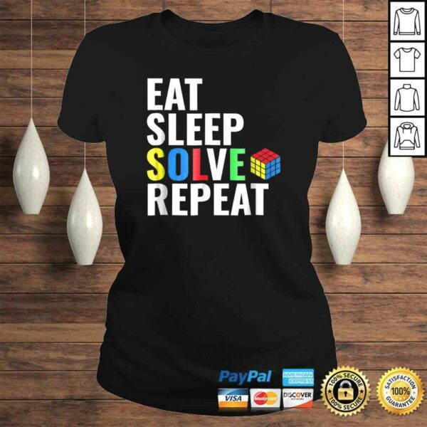 Funny Eat Sleep Solve Repeat Rubik TShirt