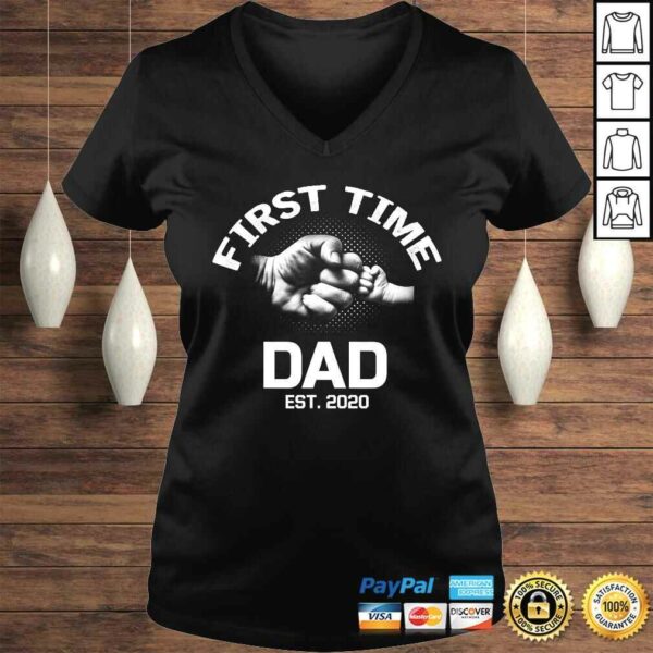 Funny First Time Dad Est 2020 Shirt Fathers Day Gift For Dad Tee Shirt