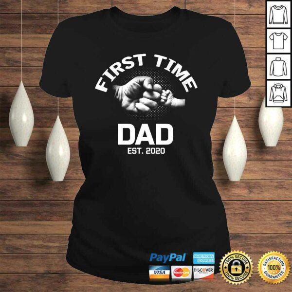 Funny First Time Dad Est 2020 Shirt Fathers Day Gift For Dad Tee Shirt