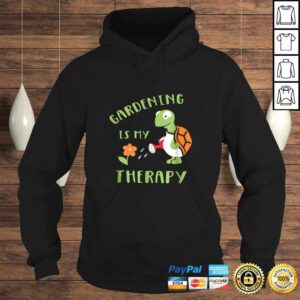 Funny Gardening Is My Therapy Funny Tortoise TShirt 4