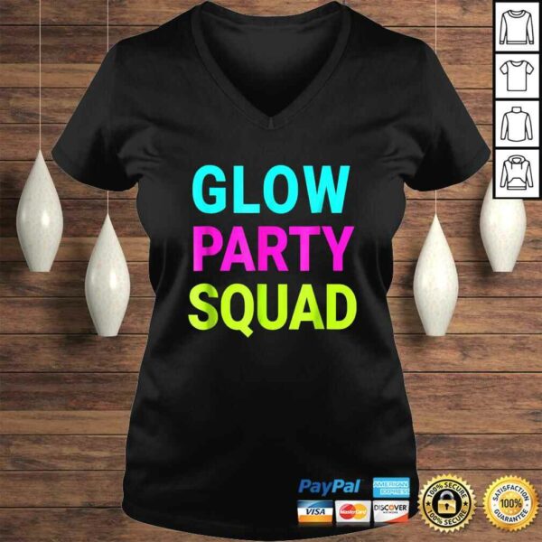 Funny Glow Party Squad TShirt