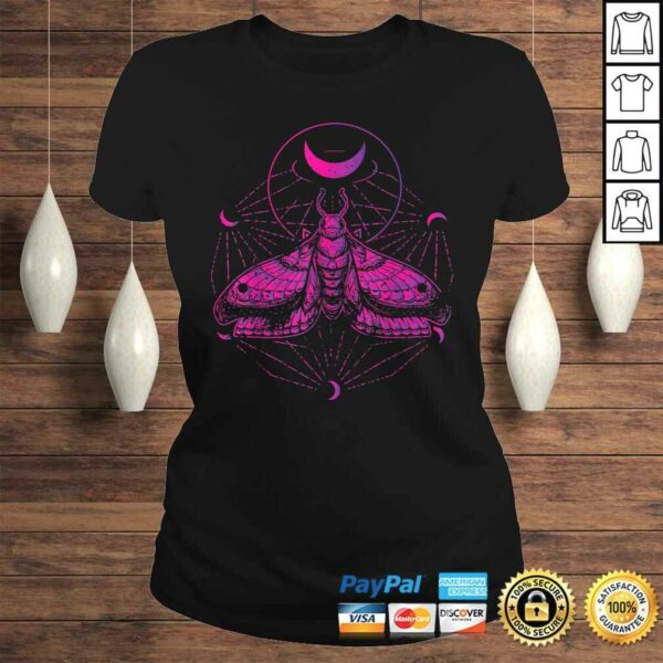 Funny Goth Moth And Crescent Moon Creepy Shirt Gift For Goths Gift Top