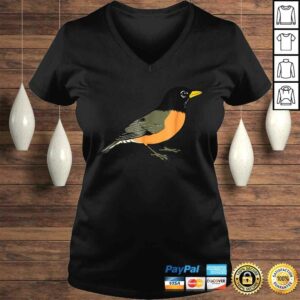 Funny Graphic Tee Animal Birds American Robin Bird TShirt Gift