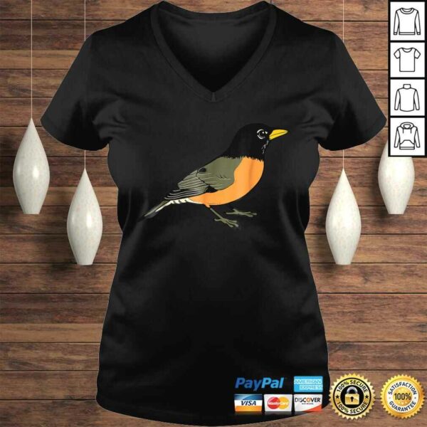 Funny Graphic Tee Animal Birds American Robin Bird TShirt Gift