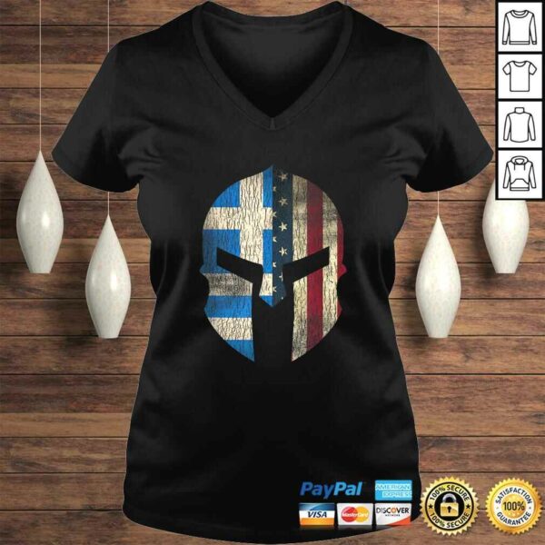 Funny Greek American Pride  Greece Spartan HelmeTee T-Shirt