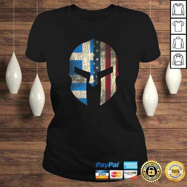 Funny Greek American Pride  Greece Spartan HelmeTee T-Shirt